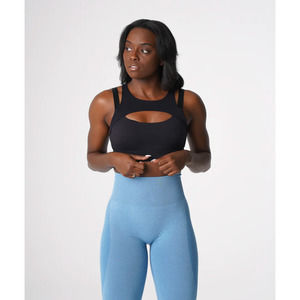 NVGTN Apex Women's Sports Bra in Black Size Large